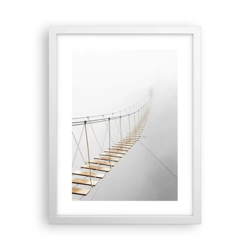 Pôster em moldura branca - Para onde levará? - 30x40 cm