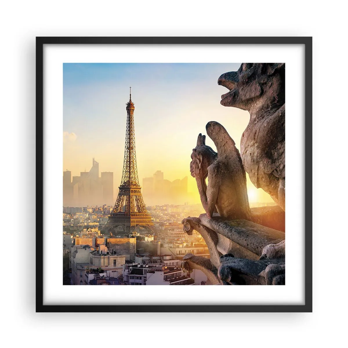 Pôster com moldura preta - Muita coisa mudou... - 50x50 cm