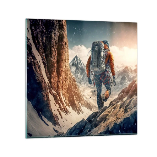 Quadro em vidro - Guerreiro solitário - 40x40 cm