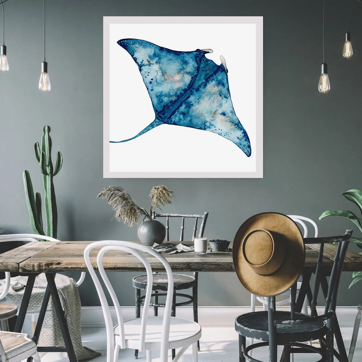 Pôster - A vida em azul - 30x30 cm