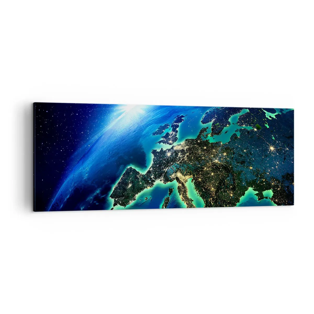 Quadro em tela - Uma Europa cintilante - 140x50 cm