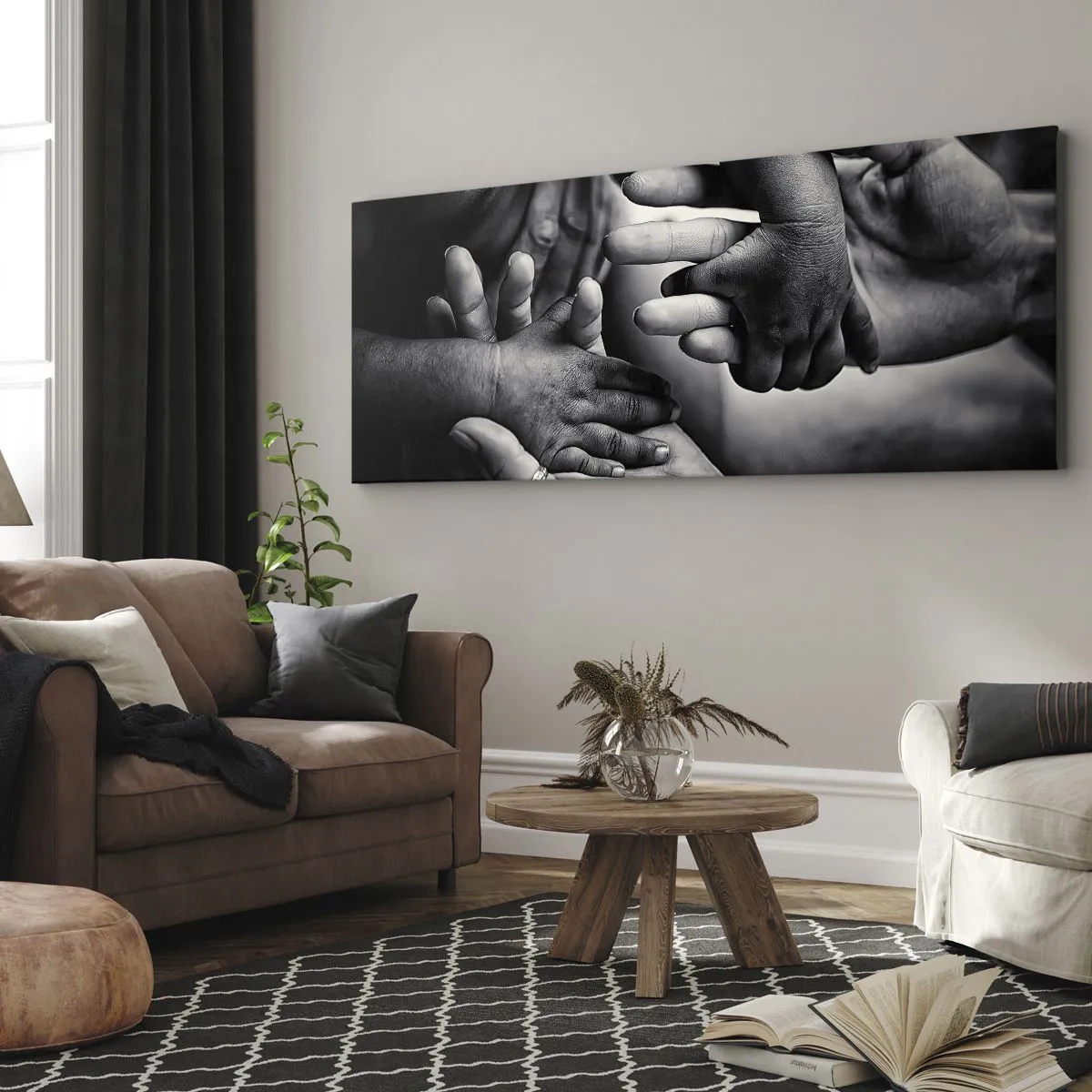 Quadro em tela - Ser humano - 160x50 cm