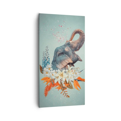 Quadro em tela - Um rugido de alegria - 55x100 cm