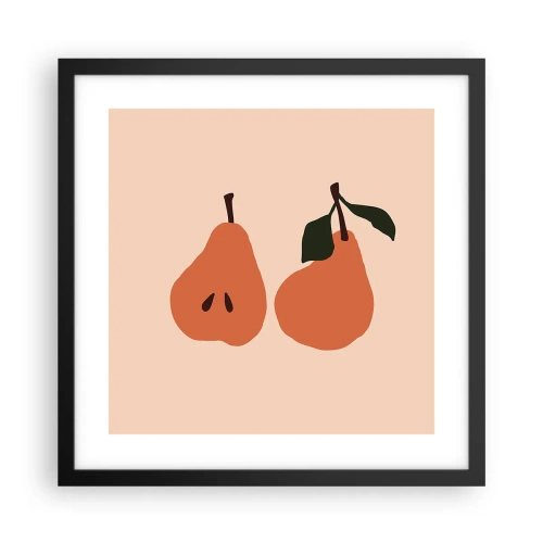 Pôster com moldura preta - A própria doçura - 40x40 cm