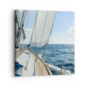 Quadro em tela - Ahoy, aventura - 30x30 cm