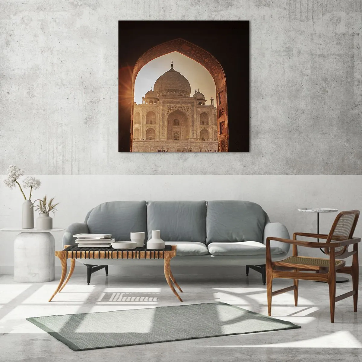 Quadro em vidro - Monumento ao amor sobrenatural - 70x70 cm