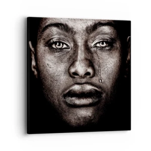 Quadro em tela - Uma lágrima - 40x40 cm