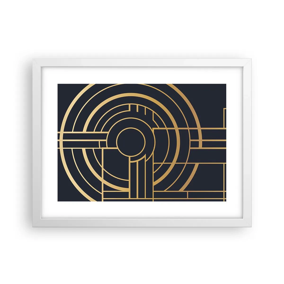 Pôster em moldura branca - Rotação das coisas - 40x30 cm