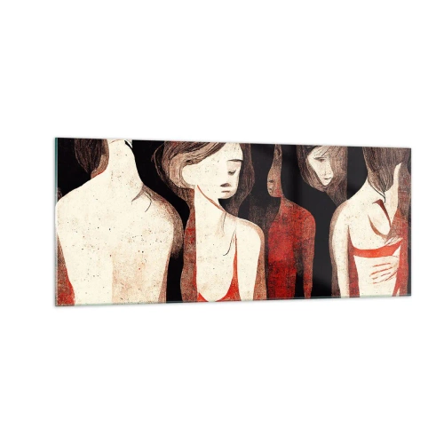 Quadro em vidro - Madonas das trevas - 100x40 cm