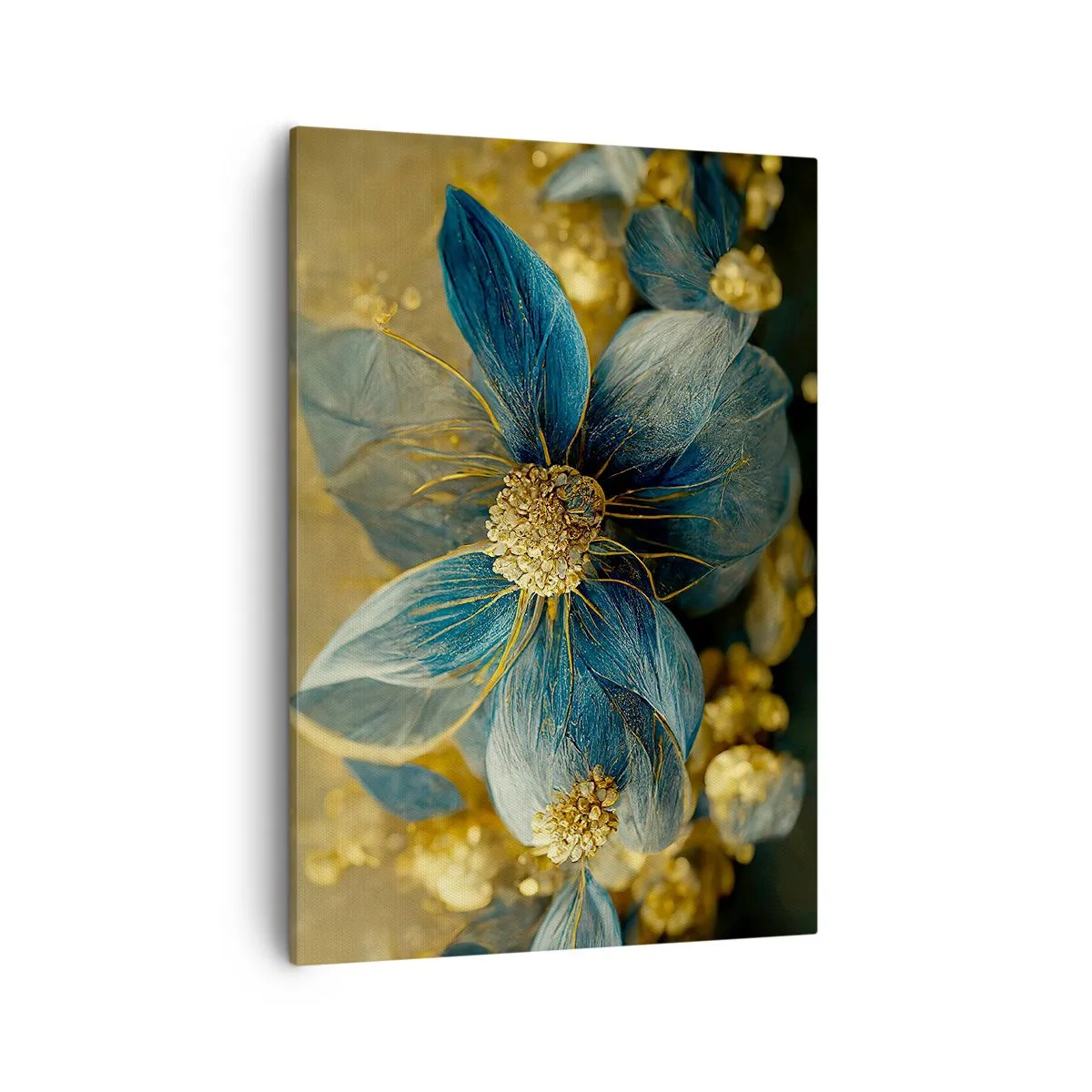 Quadro em tela - Florescer com ouro - 50x70 cm