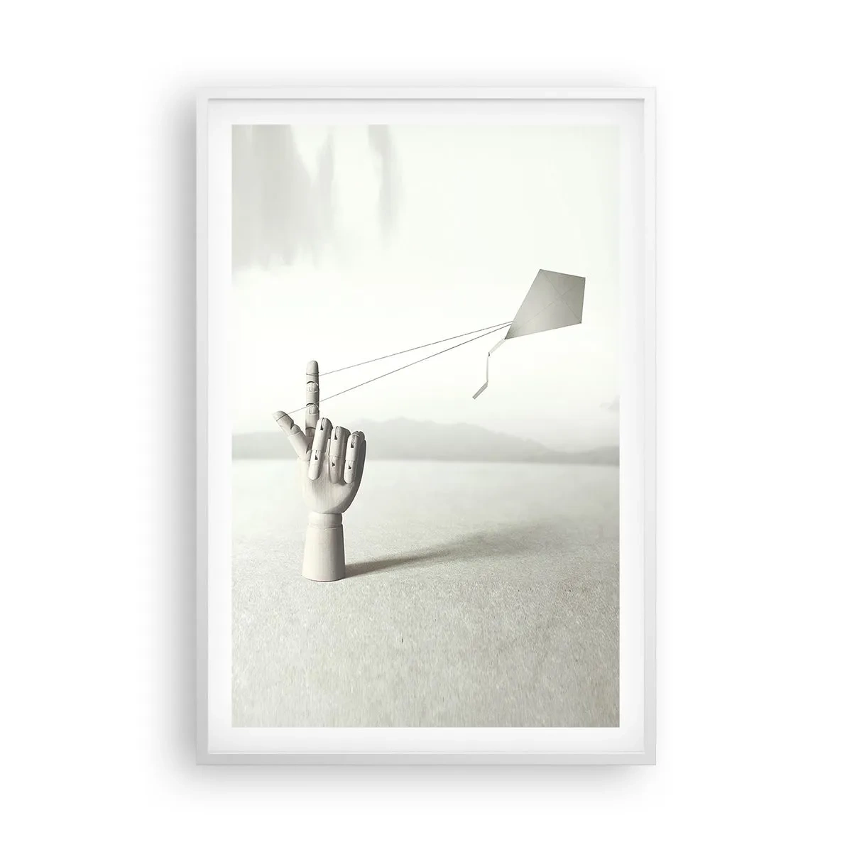 Pôster em moldura branca - Prova de força - 61x91 cm