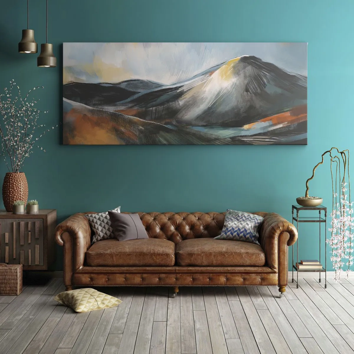 Quadro em tela - Cru e lindo - 100x40 cm