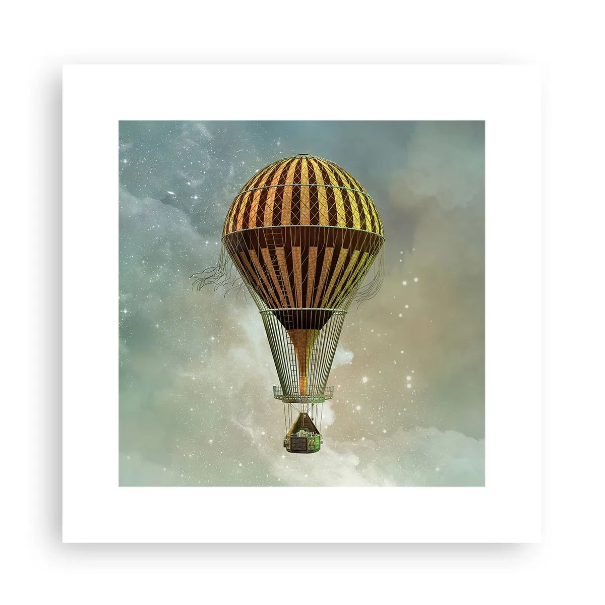 Pôster - Voos pioneiros - 30x30 cm