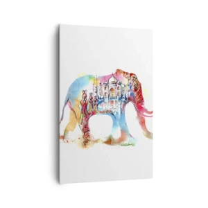 Quadro em tela - Índia - uma aura de amor - 80x120 cm