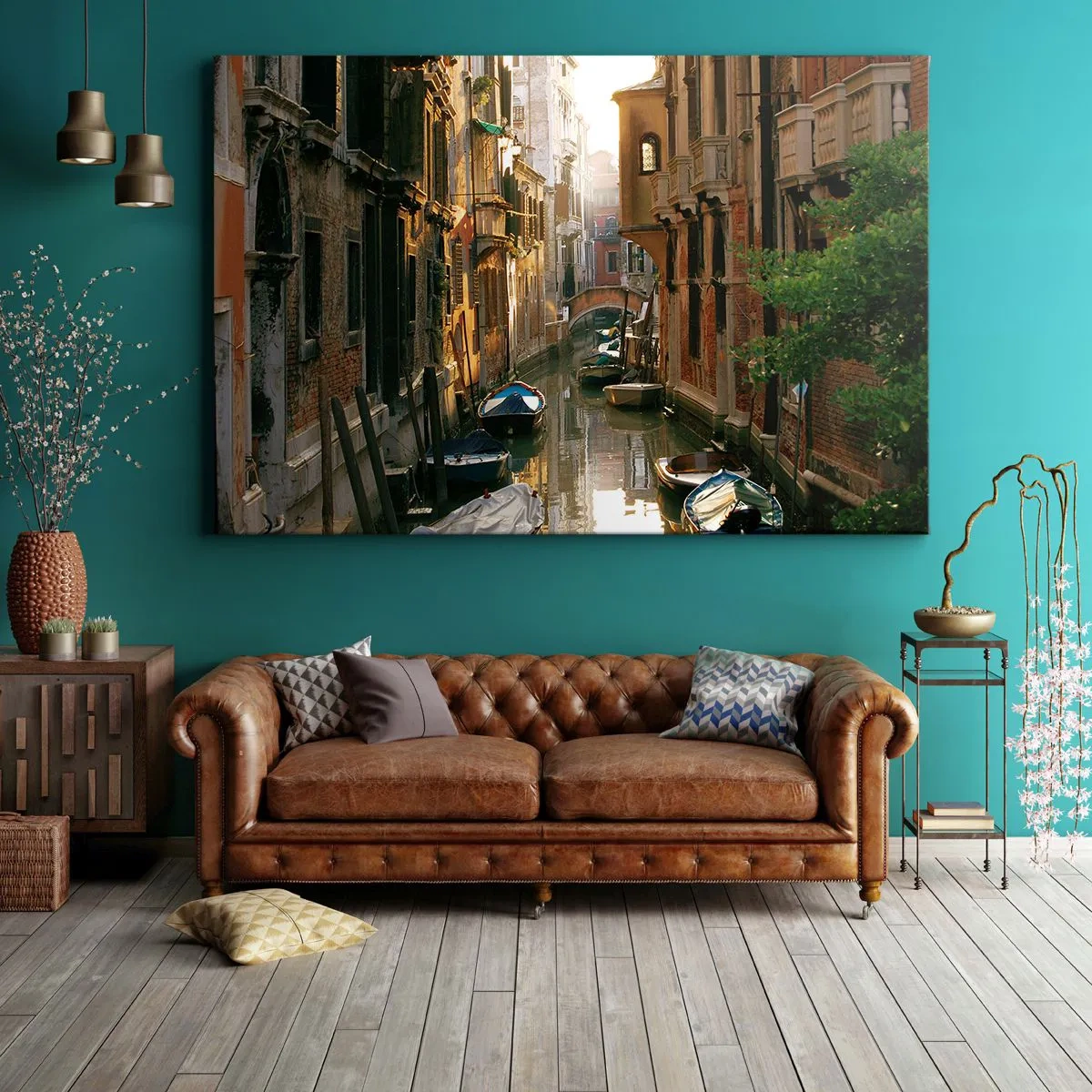Quadro em tela - Em um beco veneziano - 120x80 cm