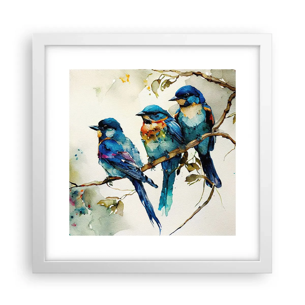 Pôster em moldura branca - Ele ficou ofendido? - 30x30 cm