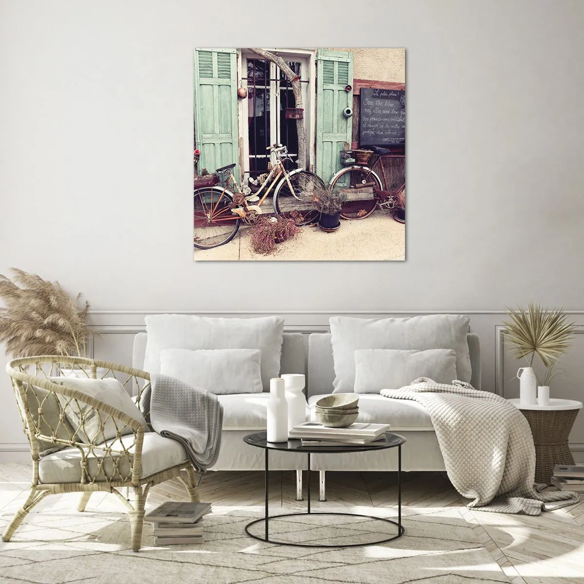 Quadro em vidro - Viva a província - 40x40 cm