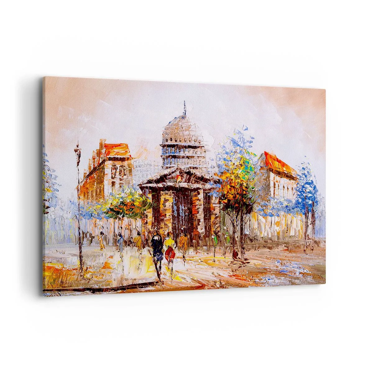 Quadro em tela - Passeio por Paris - 100x70 cm