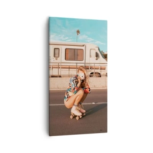 Quadro em tela - Sorria, por favor! - 55x100 cm