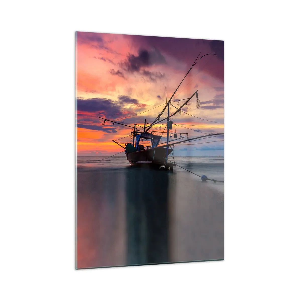 Quadro em vidro - Noite exótica - 50x70 cm