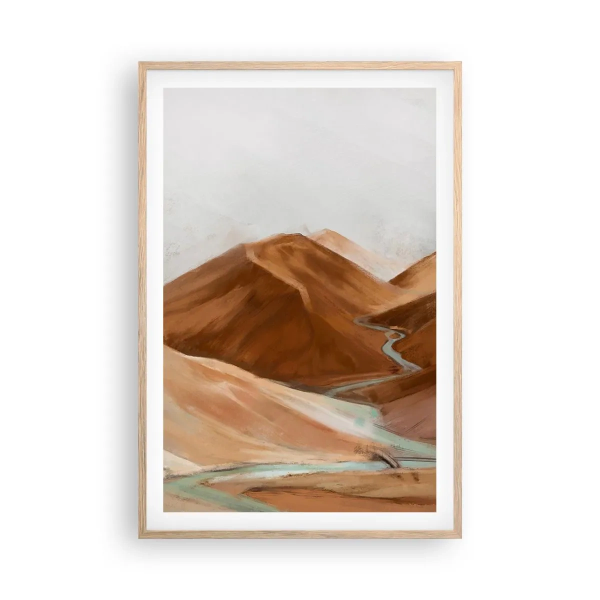 Pôster com moldura de carvalho claro - Para a fonte - 61x91 cm