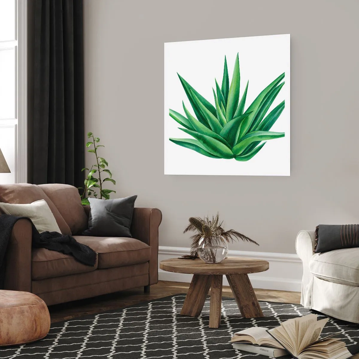 Pôster - Verde – força – vida - 30x30 cm