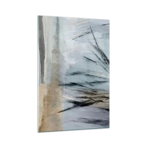 Quadro em vidro - Campos de inverno - 80x120 cm