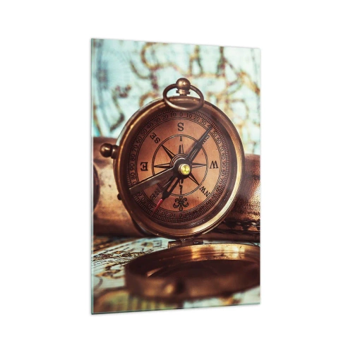 Quadro em vidro - Uma aventura pirata no Caribe - 70x100 cm