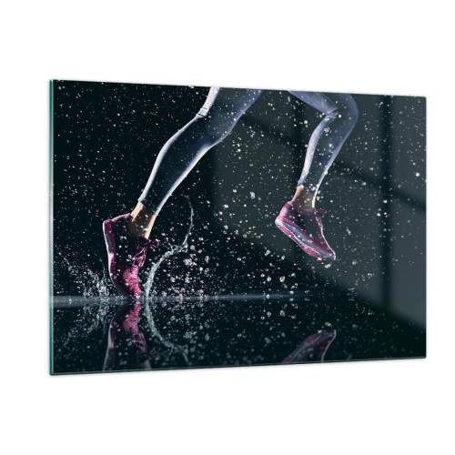 Quadro em vidro - Quanta força nas pernas - 120x80 cm