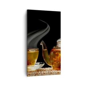 Quadro em tela - A magia e a arte de preparar chá - 45x80 cm