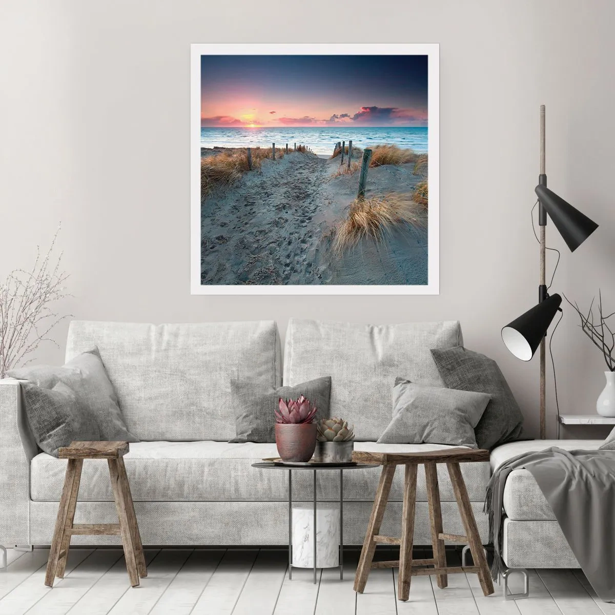 Pôster - Derramou um arco-íris de esplendor radiante.... - 60x60 cm