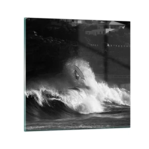 Quadro em vidro - Desafio aceito! - 70x70 cm