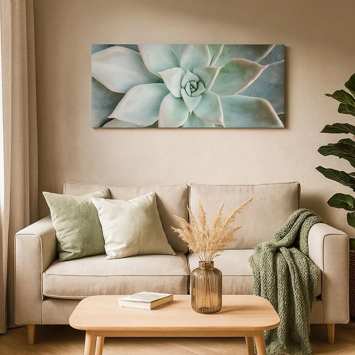 Quadro em tela - O coração do deserto - 100x40 cm