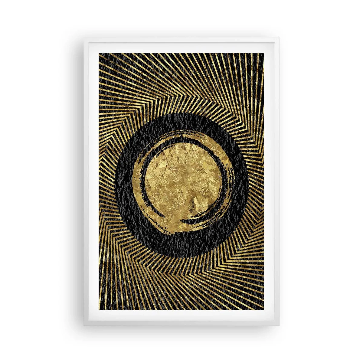 Pôster em moldura branca - Composição glamourosa - 61x91 cm