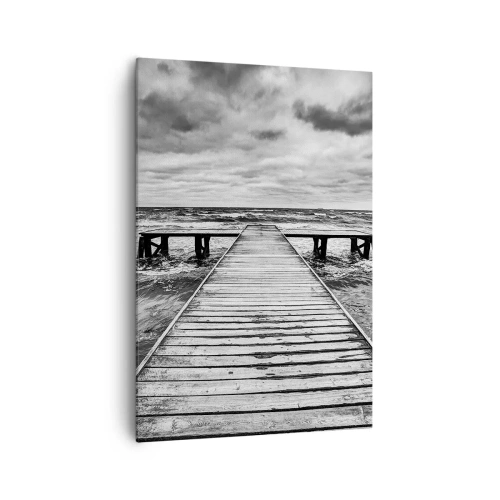 Quadro em tela - Estou à espera do vento, que vai dispersar... - 70x100 cm