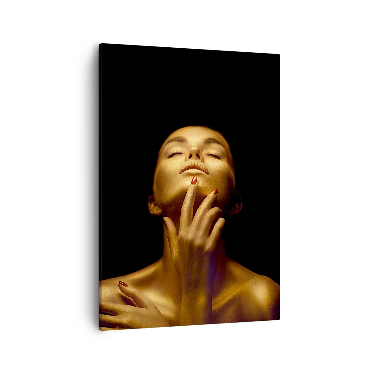 Quadro em tela - Como seda dourada - 50x70 cm