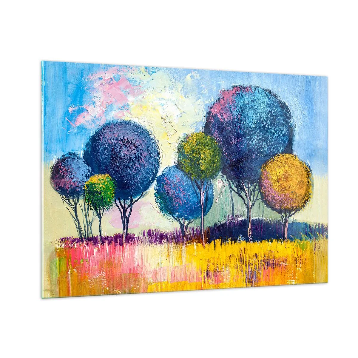 Quadro em vidro - Esfera - a forma ideal - 100x70 cm