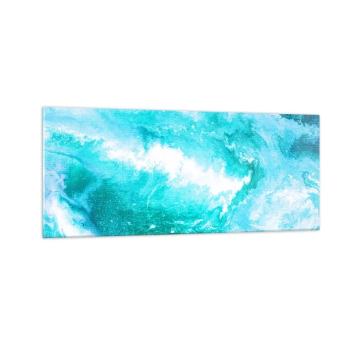 Quadro em vidro - No núcleo da água - 100x40 cm