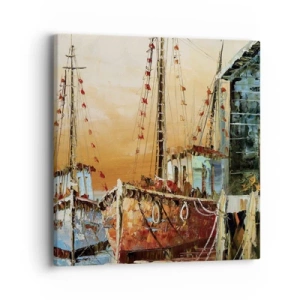 Quadro em tela - Um regresso tranquilo - 40x40 cm
