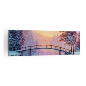 Quadro em tela - Quatro estações - inverno - 160x50 cm