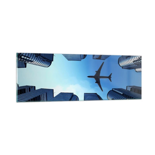 Quadro em vidro - Vista do desfiladeiro de vidro - 90x30 cm