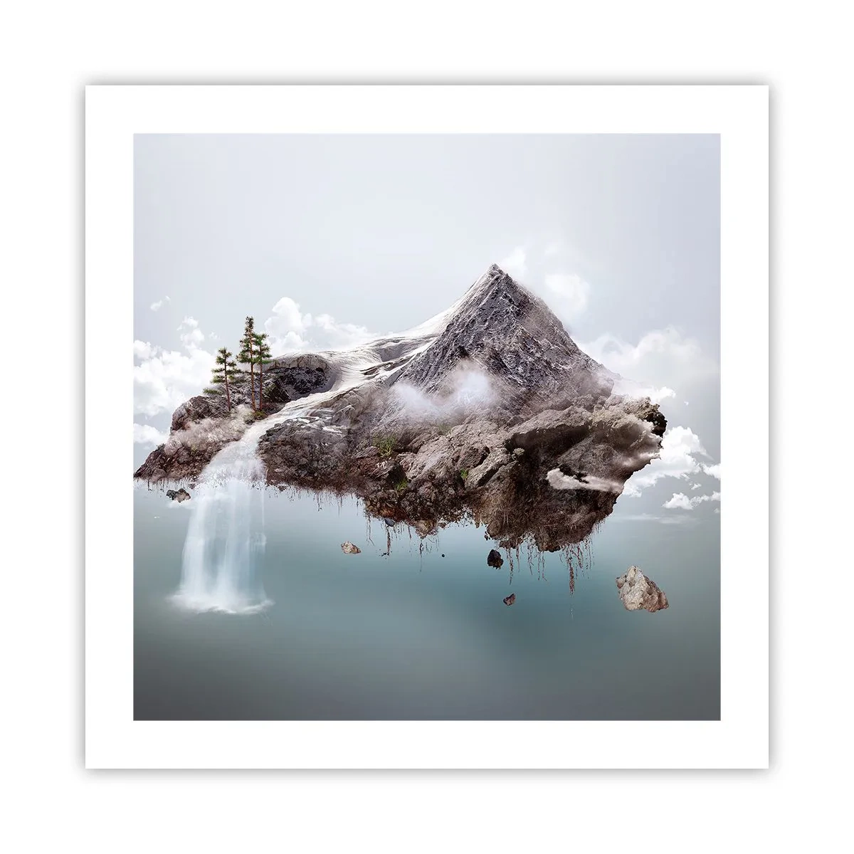 Pôster - Pelos olhos de um surrealista - 50x50 cm