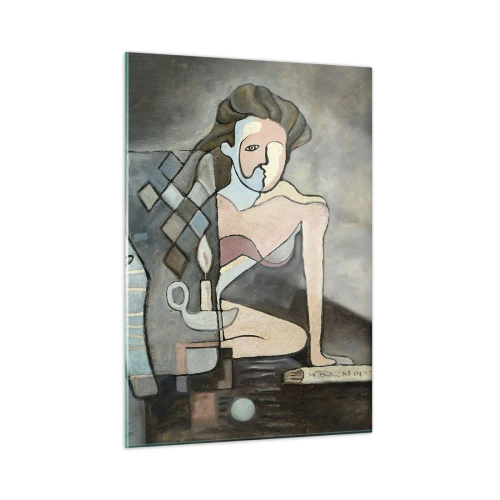 Quadro em vidro - Mosaico de alma e matéria - 50x70 cm