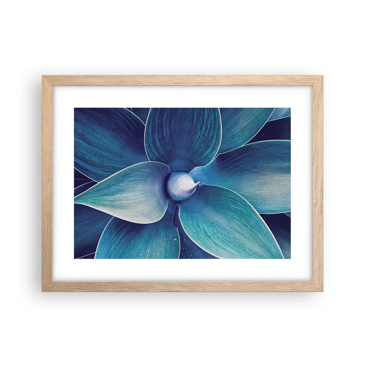 Pôster com moldura de carvalho claro - O azul do céu - 40x30 cm