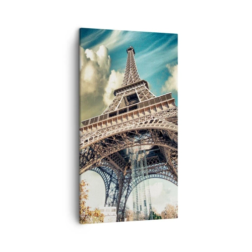 Quadro em tela - E no outono em Paris... - 45x80 cm