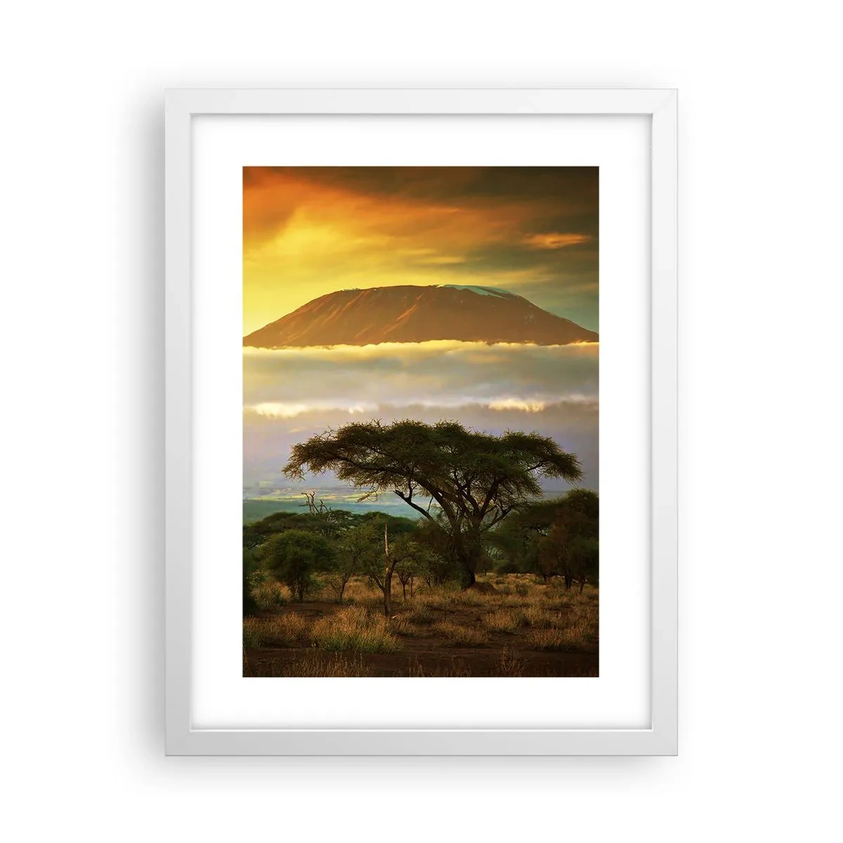 Pôster em moldura branca - O sonho do viajante - 30x40 cm