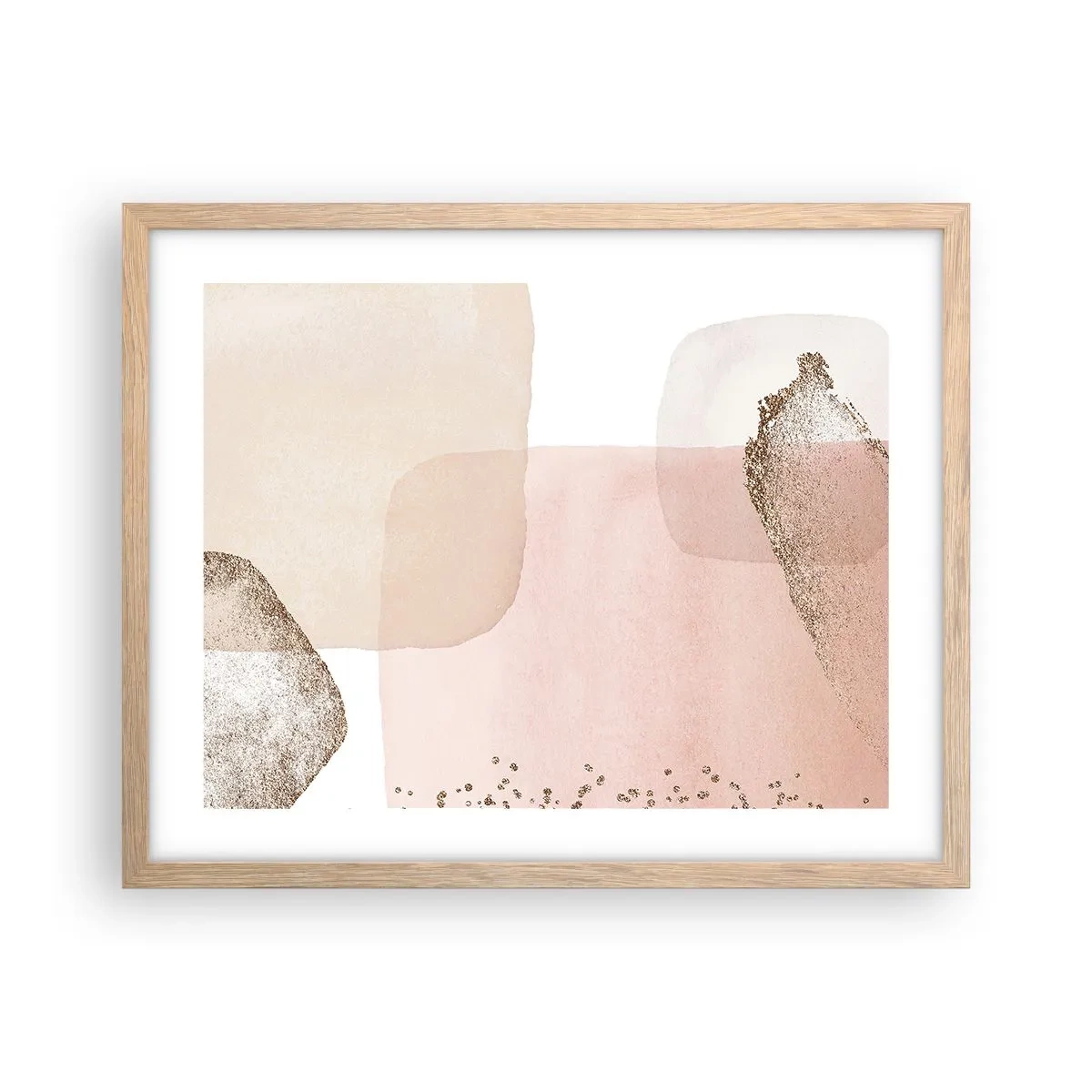 Pôster com moldura de carvalho claro - Olhar através da cor - 50x40 cm