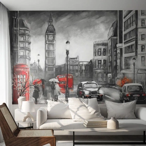 Papel de Parede Autocolante Deluxe Sticker - Não é uma cidade cinzenta - Londres, Cidade, Arquitetura - 400x280 cm