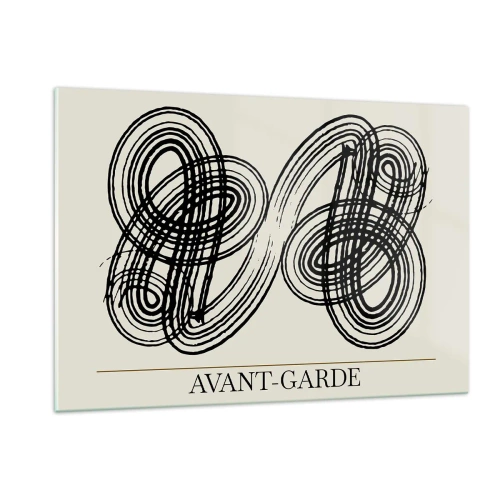 Quadro em vidro - Saiu espontaneamente - 120x80 cm