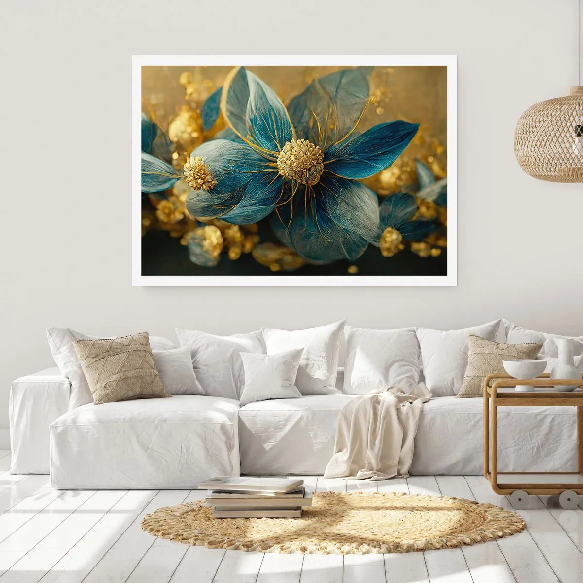 Pôster - Florescer com ouro - 50x40 cm